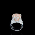 18K with 5.60ct Lab Grown diamond mens ring