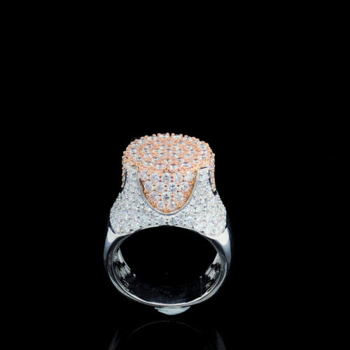 18K with 5.60ct Lab Grown diamond mens ring